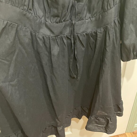 Eloquii 22 Puff Sleeve Linen Mini Dress NWT 3X - Picture 9 of 9